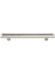Pyramid Bronze Cabinet Pull 6 1/2-Inch Center-to-Center in White Bronze.